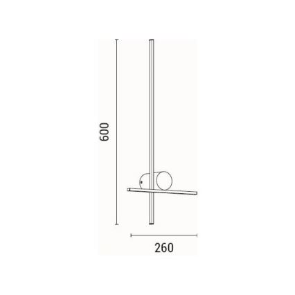 LED wand verlichting LED/12W/230V 3000K