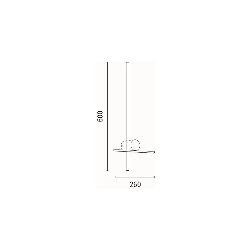 LED wand verlichting LED/12W/230V 3000K