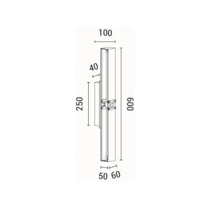 LED wand verlichting LED/13W/230V 3000K
