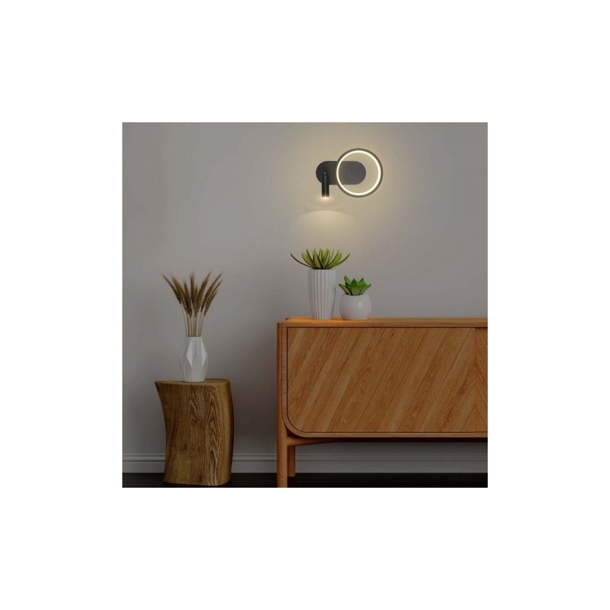 LED wand verlichting LED/14W/230V 4000K zwart