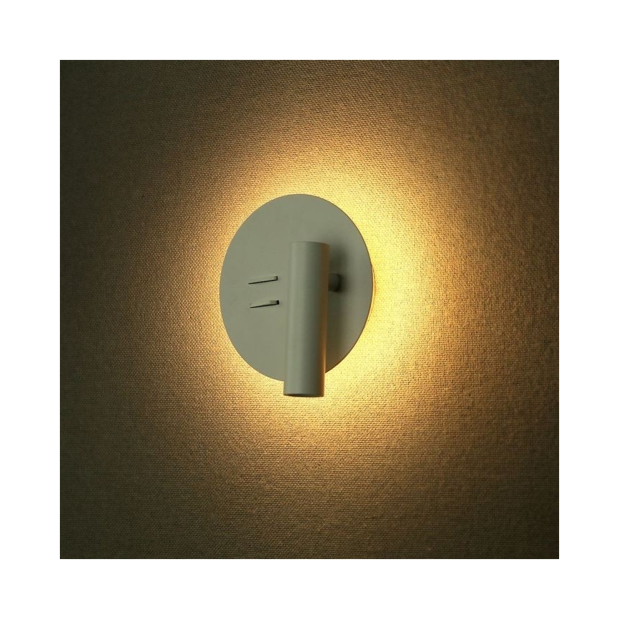 LED wand verlichting LED/3W/230V + LED/6W/230V 3000K wit