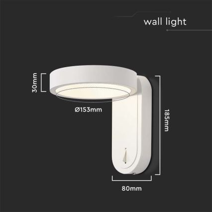 LED wand verlichting LED/5W/230V 3000K/4000K wit