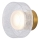 LED wand verlichting LED/8W/230V 3000K goud/doorzichtig