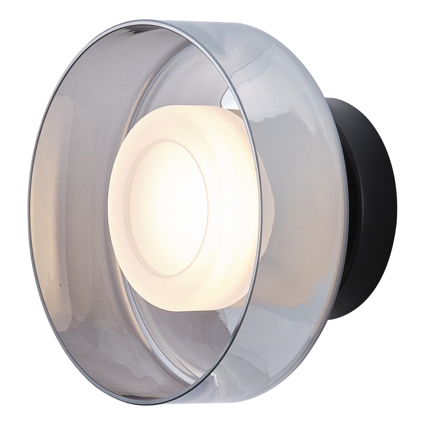 LED wand verlichting LED/8W/230V 3000K zwart/gerookt