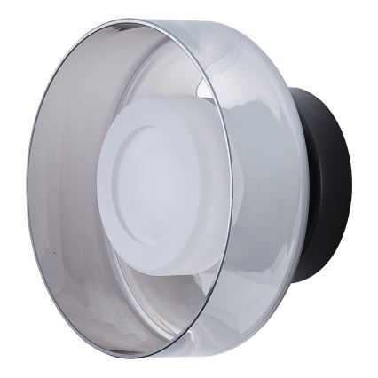 LED wand verlichting LED/8W/230V 3000K zwart/gerookt