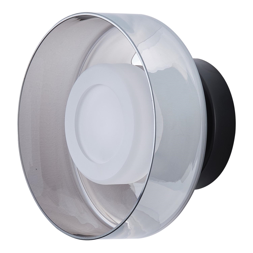 LED wand verlichting LED/8W/230V 3000K zwart/gerookt