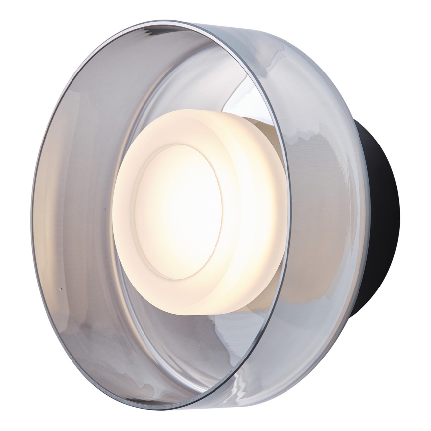 LED wand verlichting LED/8W/230V 3000K zwart/gerookt