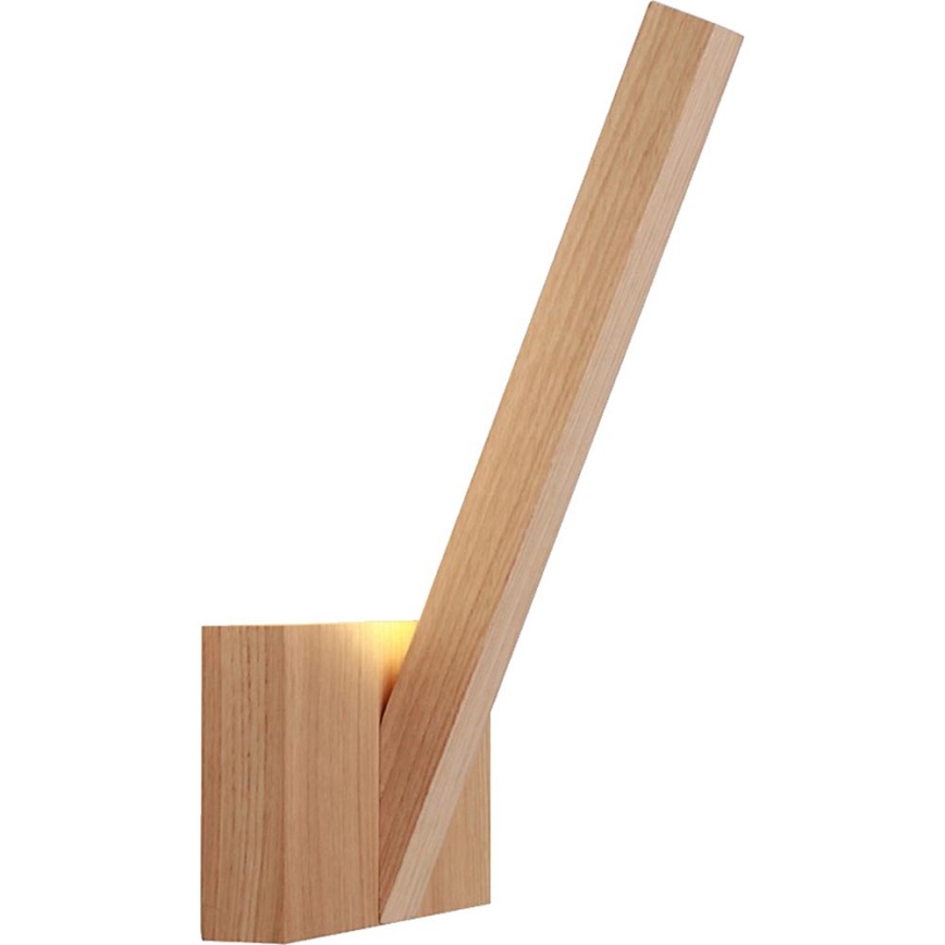 LED wand verlichting LINUS LED/3W/230V eiken