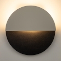 LED wand verlichting LUNA LED/7W/230V diameter 26 cm zwart/beige