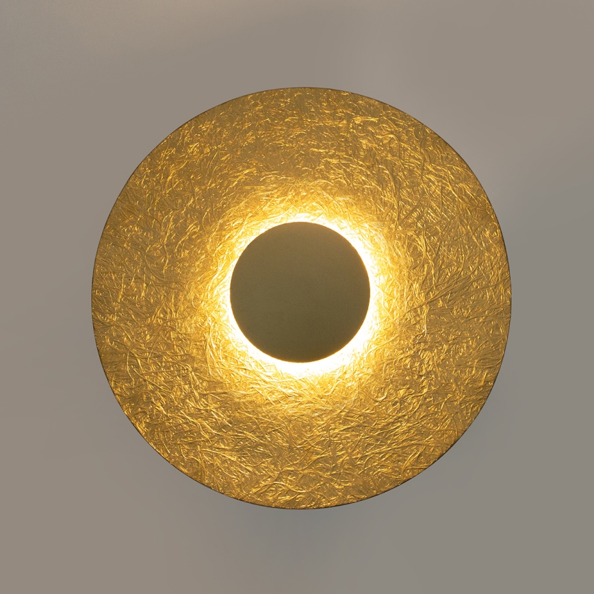 LED wand verlichting SOLE LED/7W/230V diameter 44 cm goud