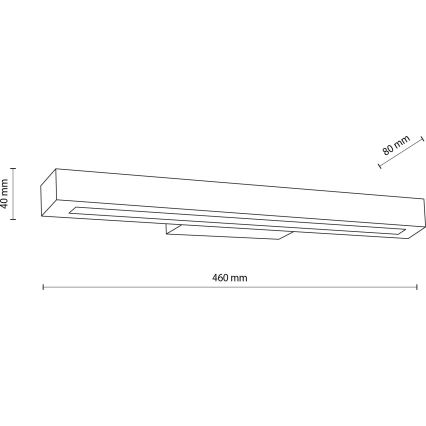 LED wand verlichting TEO LED/8W/230V 3000K walnoot
