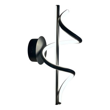 LED wand verlichting TWIST LED/12W/230V zwart