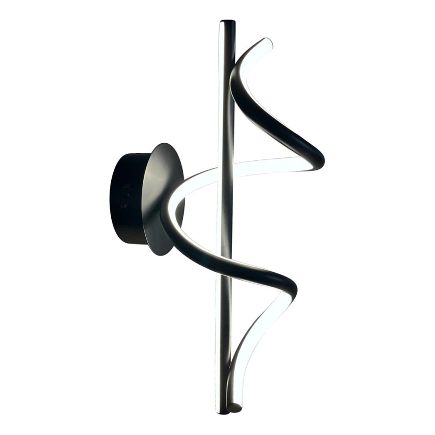 LED wand verlichting TWIST LED/12W/230V zwart