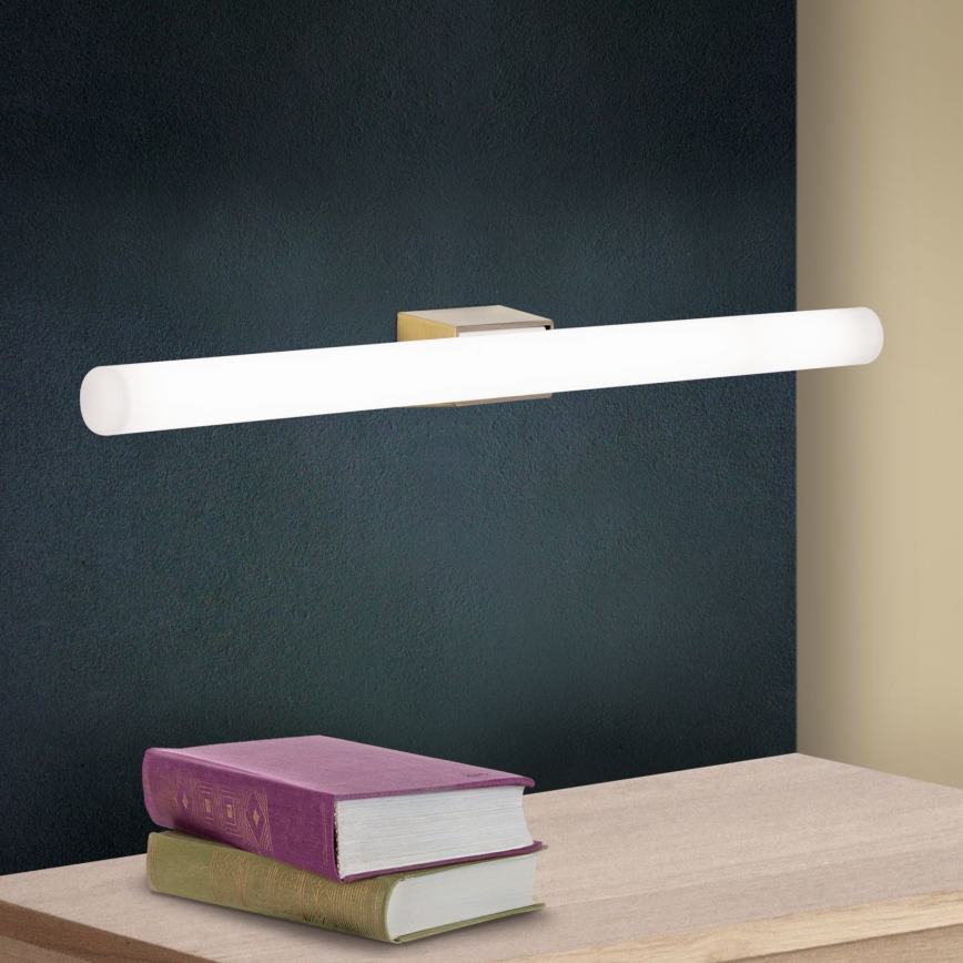 LED wand verlichting VISAGIST 1xS14d/8W/230V messing