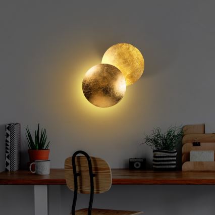 LED wand verlichting YOSMA LED/5W/230V 3000K goud