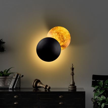 LED wand verlichting YOSMA LED/5W/230V 3000K zwart/koper