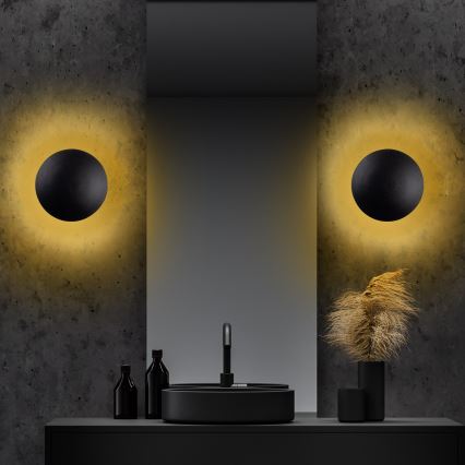 LED wand verlichting YOSMA LED/5W/230V 3000K zwart/koper