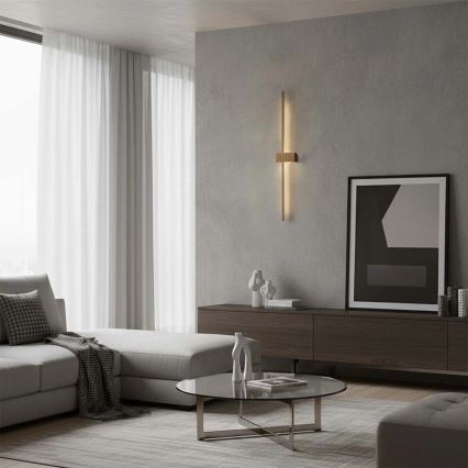 LED-wandlamp AISHA LED/12W/230V 4000K 80 cm goudkleurig