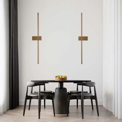 LED-wandlamp AISHA LED/12W/230V 4000K 80 cm goudkleurig