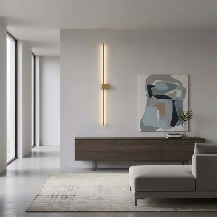 LED-wandlamp AISHA LED/20W/230V 4000K 120 cm goud