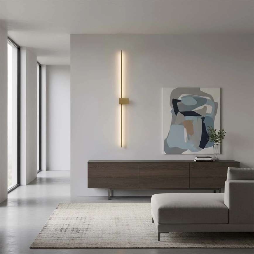 LED-wandlamp AISHA LED/20W/230V 4000K 120 cm goud