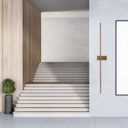 LED-wandlamp AISHA LED/20W/230V 4000K 120 cm goud