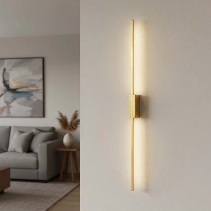 LED wandlamp AISHA LED/20W/230V 4000K 120 cm goud