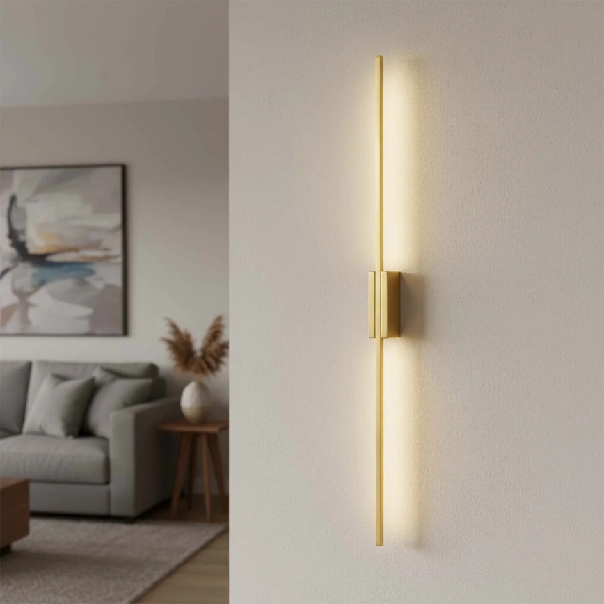 LED wandlamp AISHA LED/20W/230V 4000K 120 cm goud