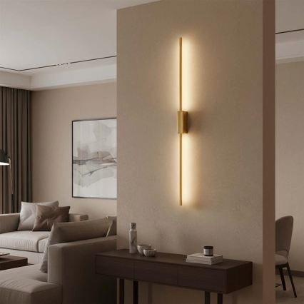 LED wandlamp AISHA LED/20W/230V 4000K 120 cm goud