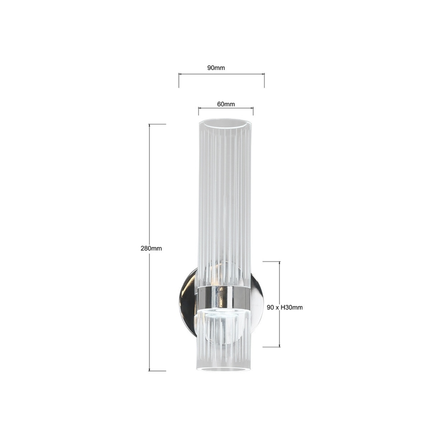 LED-wandlamp AMBIENTE LED/6W/230V 3000/4000/6000K glanzend chroom