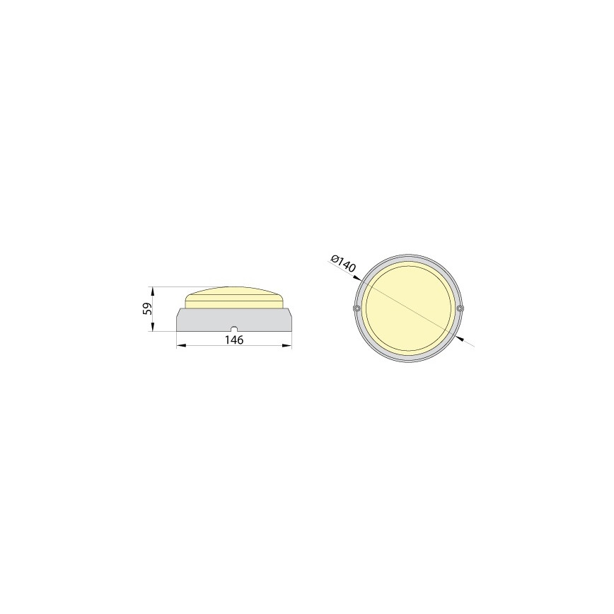 LED Wandlamp bedrijfsverlichting FIDO LED/12W/230V IP65