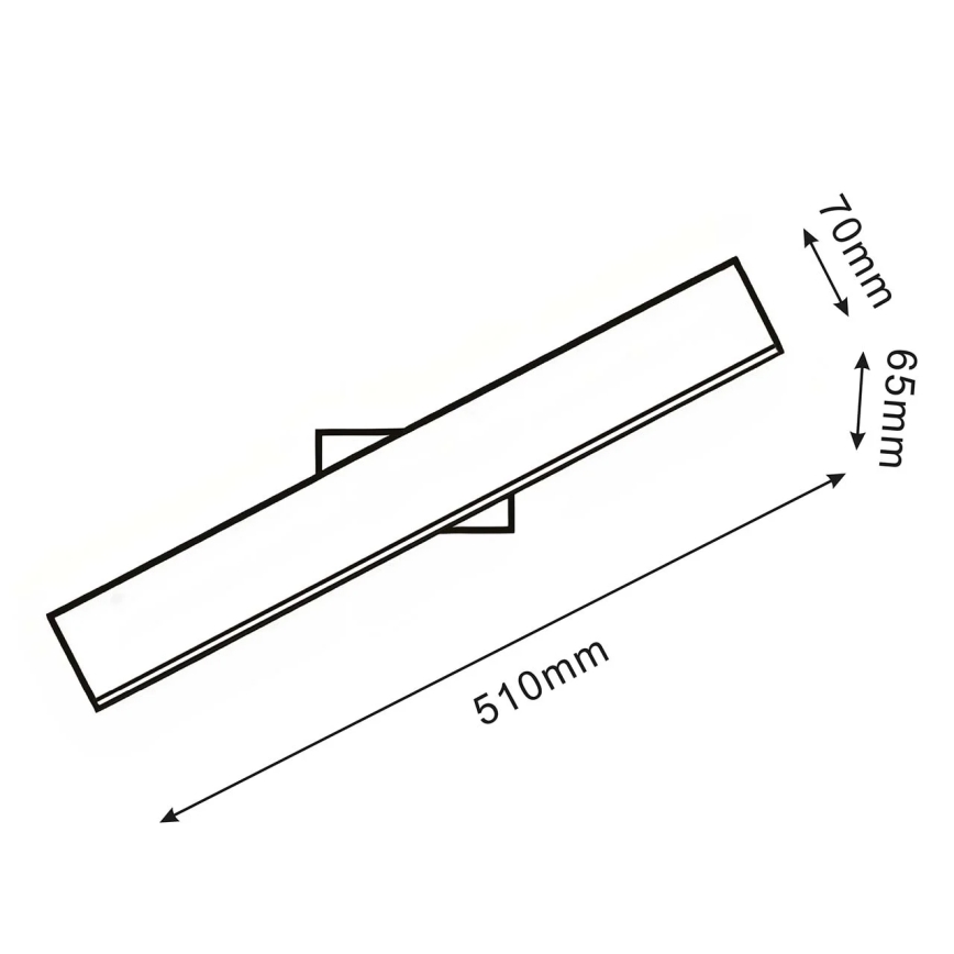 LED-wandlamp BERNADETTA LED/10W/230V 4000K zwart