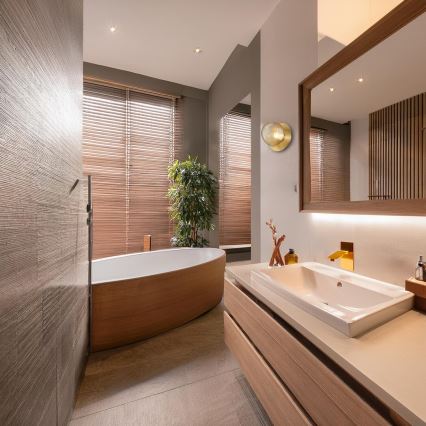 LED-wandlamp BOLLA LED/3W/230V goud/rookbeige