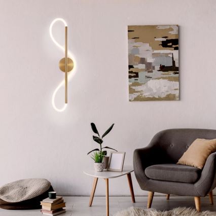 LED-wandlamp EMMA LED/19W/230V goudkleurig