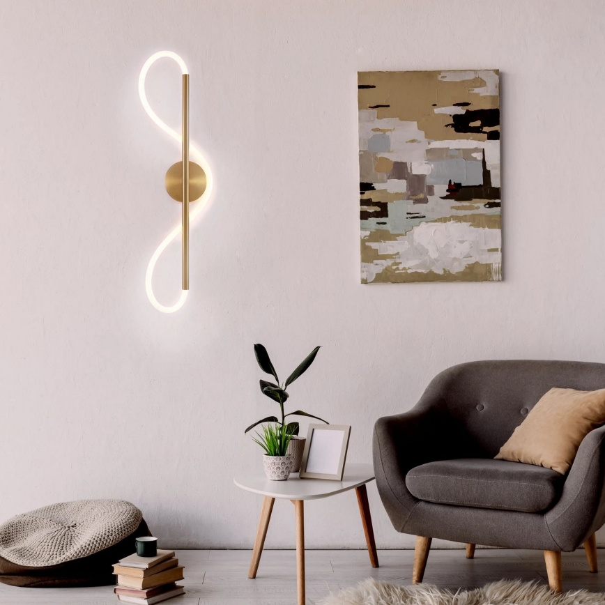 LED-wandlamp EMMA LED/19W/230V goudkleurig