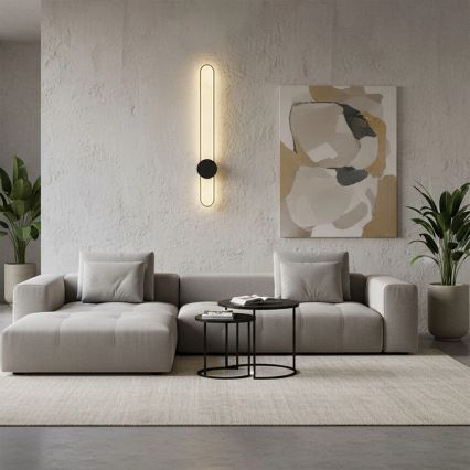 LED wandlamp FLORENTYNA LED/24W/230V 4000K goud/zwart