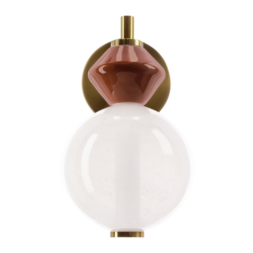 LED-wandlamp FLORES LED/7W/230V goud/bruin