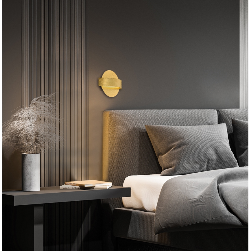 LED-wandlamp KOBEN LED/11W/230V goudkleurig