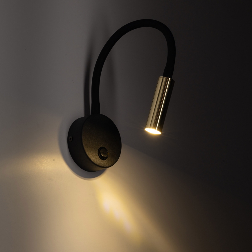 LED Wandlamp LAGOS 1xG9/3W/230V 4000K zwart/goud