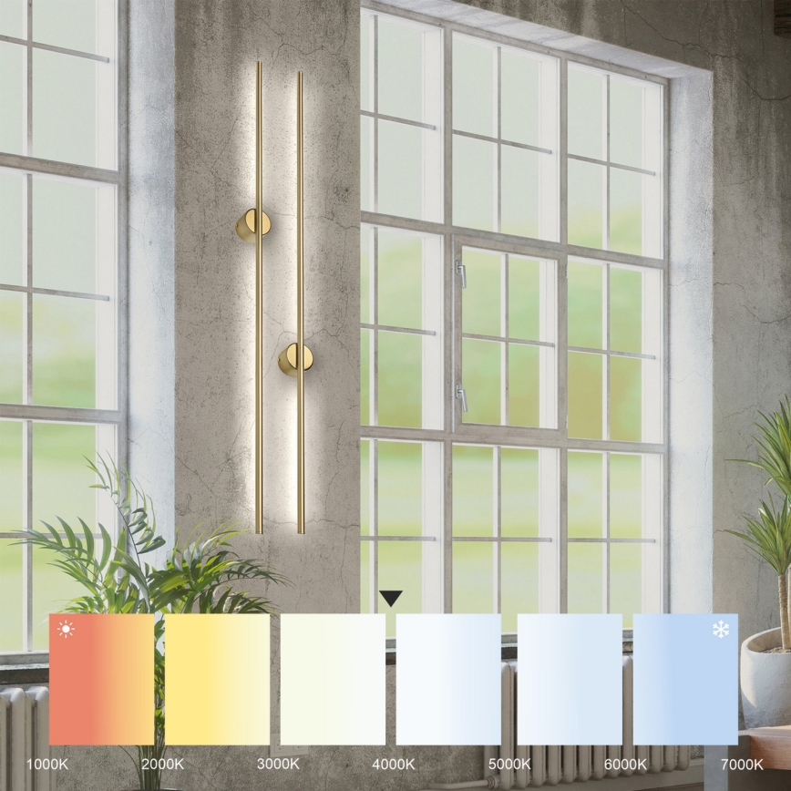 LED-wandlamp LANA LED/12W/230V 4000K mat goud