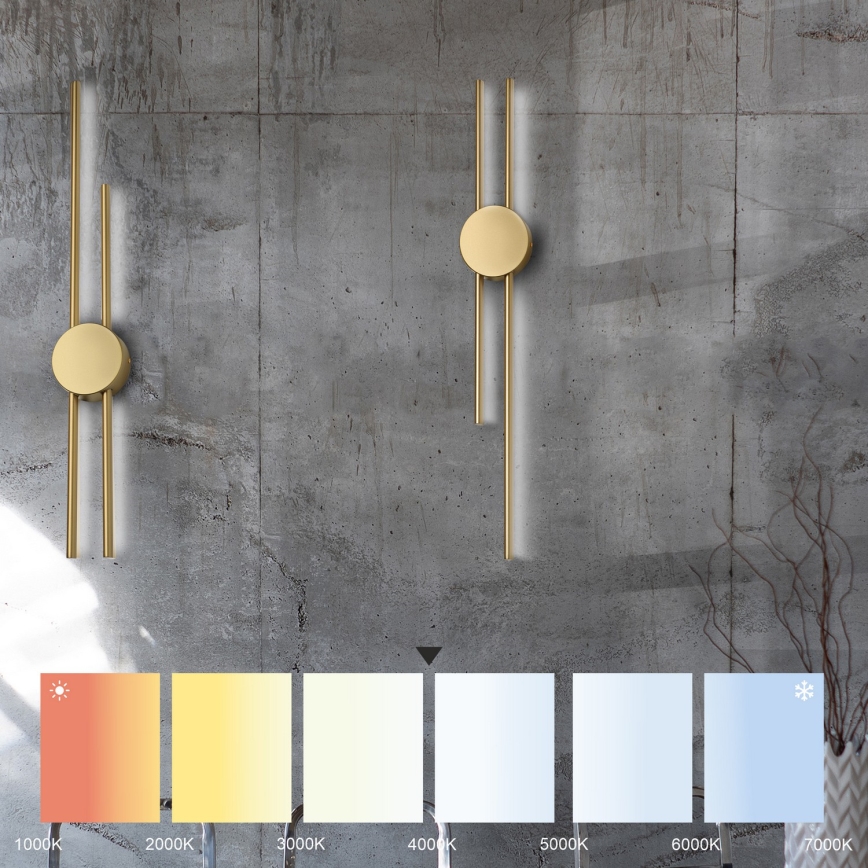 LED Wandlamp LANA LED/15W/230V 4000K mat goud