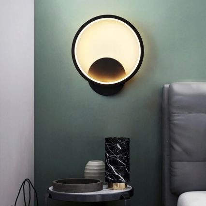 LED-wandlamp LED/14W/230V zwart