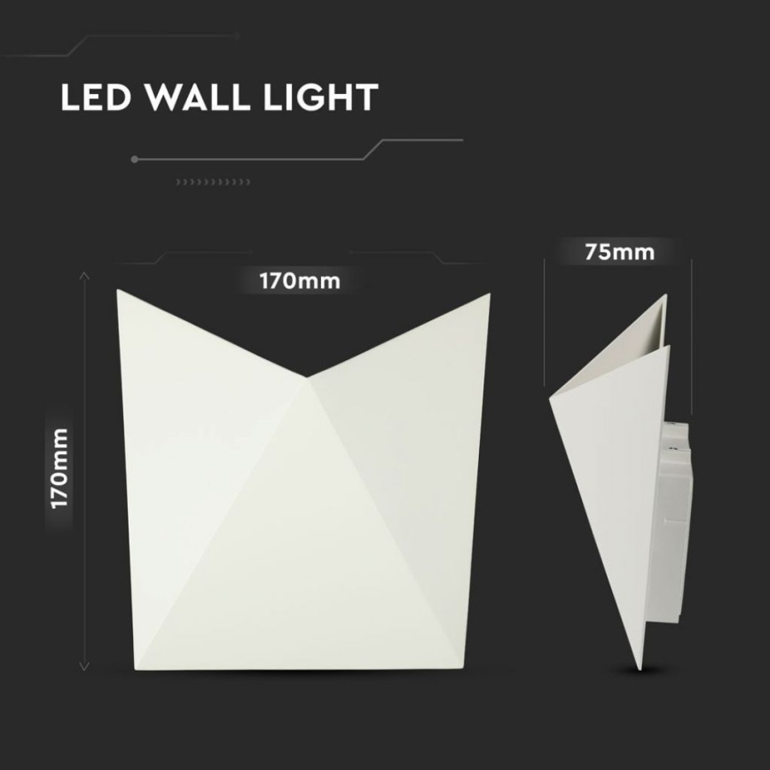 LED-wandlamp LED/5W/230V 4000K IP65 wit