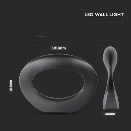 LED Wandlamp LED/9W/230V