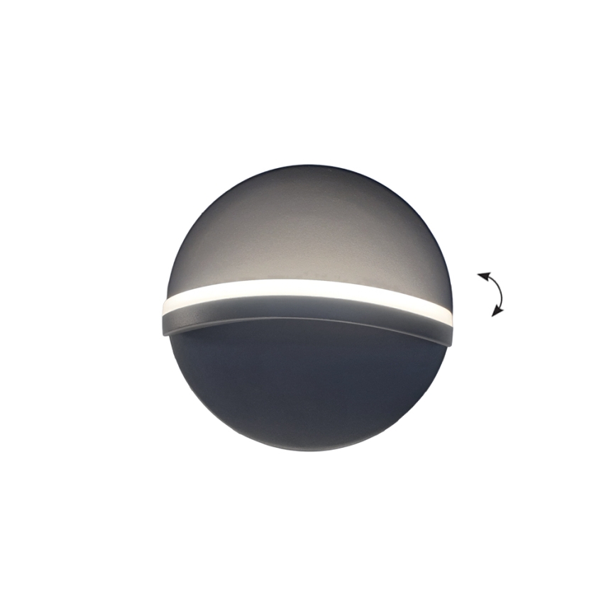 LED-wandlamp LETTY LED/16W/230V antraciet