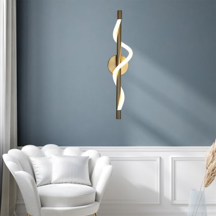 LED-wandlamp MELECA LED/12W/230V 3000/4000/6000K goud