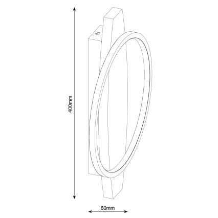 LED-wandlamp MELISA LED/12W/230V grenen