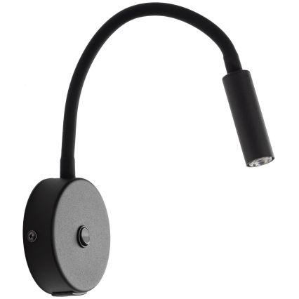 LED Wandlamp met USB port LAGOS 1xG9/3W/5V 4000K zwart