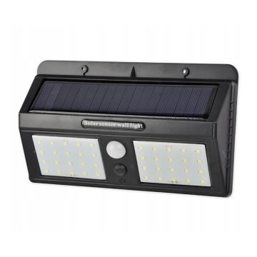 LED-wandlamp op zonne-energie met sensor LED/1,2W/3,7V 1200 mAh IP44