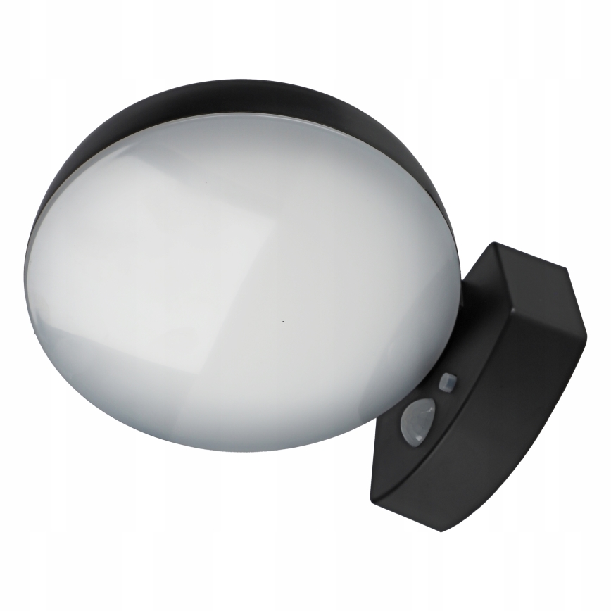 Dimbare LED-zonne-wandlamp met sensor LED/3W/3,7V 1800 mAh IP54 zwart